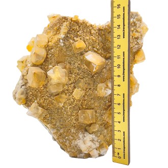 سنگ فلوریت زرد راف  بلور کلکسیونی