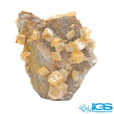 سنگ فلوریت زرد راف  بلور کلکسیونی