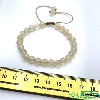 دستبند سنگ سیترین مکرومه بافی