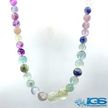 گردنبند سنگ فلوریت رنگین کمان