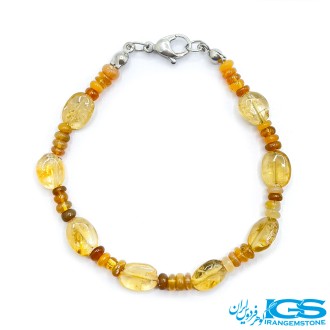 دستبند سیترین  جواهری