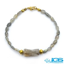دستبند لابرادوریت تراش جواهری