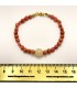 دستبند یاقوت سرخ و سنگ رزکوارتز