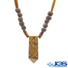 گردنبند جاسپرمنشور بابند چوب درخت هندی
