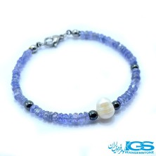 دستبند کیانیت  جواهری با مروارید طبیعی