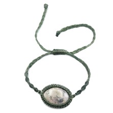 دستبند رودونیت  مکرومه بافی