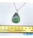 گردنبند یشم سبز اشک  بدون زنجیر