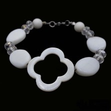 دستبند عقیق سفید