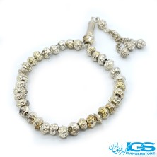 دستبند هماتیت حدید ابکاری نقره