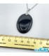 گردنبند سنگ اونیکس عقیق سیاه بدون زنجیر