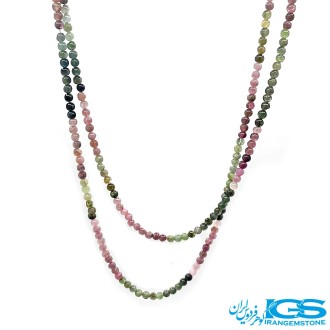 ریسه سنگ تورمالین هنداونه ای