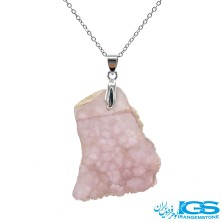 گردنبند سنگ فلوریت بنفش بدون بند