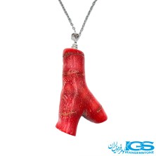 گردنبند مرجان بدون  زنجیر