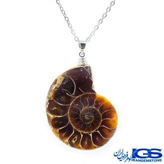 گردنبند آمونیت دفع انرژی منفی  بدون زنجیر