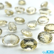 نگین سیترین تراش جواهری اوال