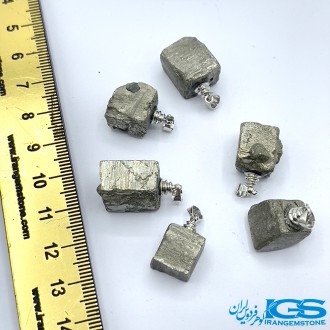 گردنبند پیریت کوبیک بدون زنجیر