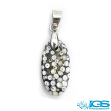 سنگ فسیل پوست مار نگین جواهری Snake fossil