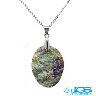 گردنبند سنگ آزوریت بدون بند