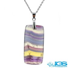 گردنبند فلوریت رنگین کمان بدون زنجیر