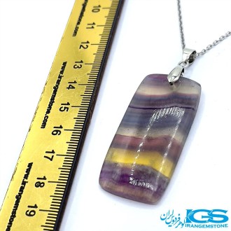 گردنبند فلوریت رنگین کمان بدون زنجیر