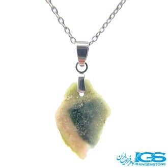 گردنبند سنگ تورمالین سبز بدون زنجیر