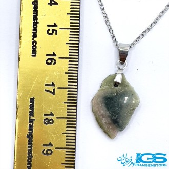 گردنبند سنگ تورمالین سبز بدون زنجیر