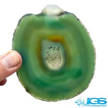 عقیق سبز برزیلی اسلایس