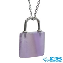 گردنبند سنگ آمیتیست بدون زنجیر