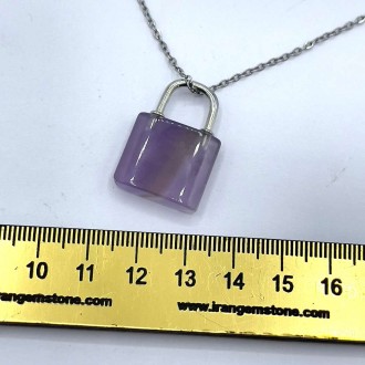 گردنبند سنگ آمیتیست بدون زنجیر