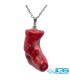 گردنبند مرجان قرمز راف بدون  زنجیر