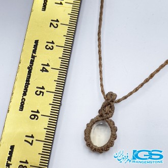 گردنبند سیترین بافت مکرومه