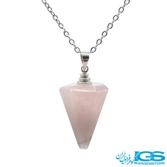گردنبند پاندول رزکوارتز بدون زنجیر