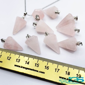 گردنبند پاندول رزکوارتز بدون زنجیر