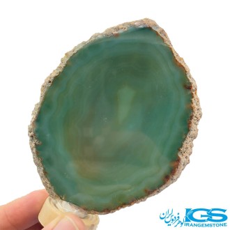 عقیق سبز برزیلی اسلایس