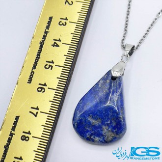 گردنبند لاجورد راف  بدون زنجیر