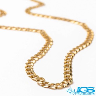 زنجیر استیل کارتیر رنگ ثابت طلایی