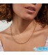 زنجیر استیل دیپلمات رنگ ثابت  نقره ایی