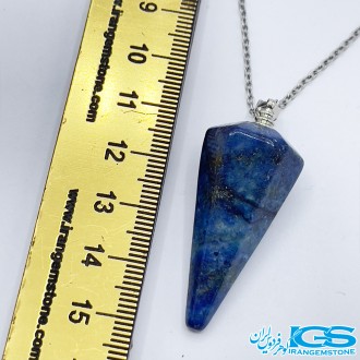 گردنبند لاجورد پاندول بزرگ  بدون رنجیر