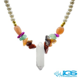 گردنبند هفت چاکرا  منشور هولیت بدون زنجیر