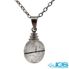 گردنبند تورمالین کوارتز تراش جواهری بدون زنجیر