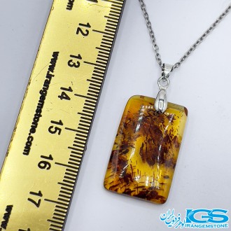 گردنبند کهربا طبیعی