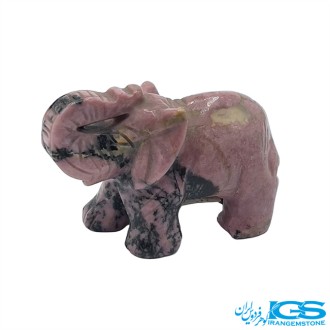 مجسمه سنگ  رودونیت طرح فیل