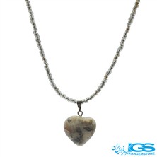 گردنبند عقیق خزه قلب