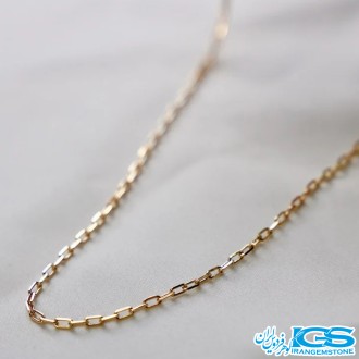 زنجیر استیل دیپلمات آجری نقره ایی 45 سانتیمتر قطر 2 میل