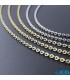 گردنبند زنجیر استیل طلایی و نقره ایی رنگ ثابت Necklace steel chains