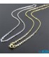 گردنبند زنجیر استیل طلایی و نقره ایی رنگ ثابت Necklace steel chains