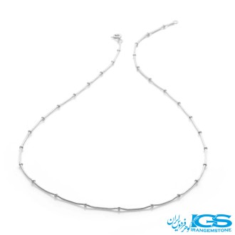 زنجیر استیل ماری توپی نقره ایی 45 سانتیمتر قطر 2 میل