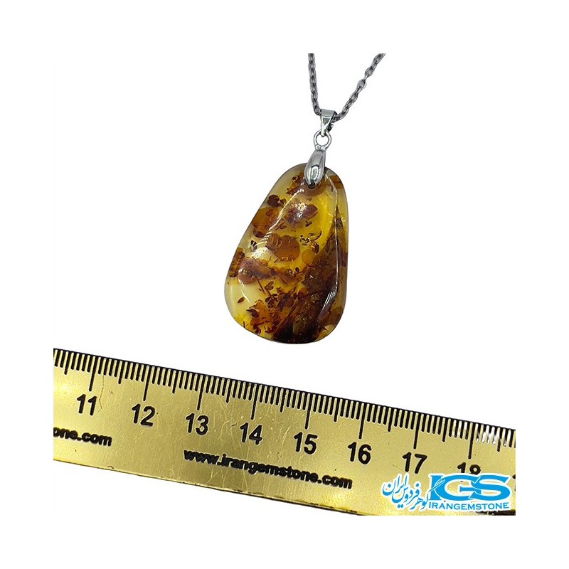 گردنبند سنگ کهربا