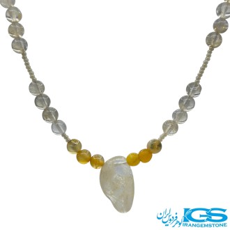 گردنبند سیترین با عقیق