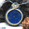 آویز بافت سنگ لاجورد افغانستان Lapis lazuli